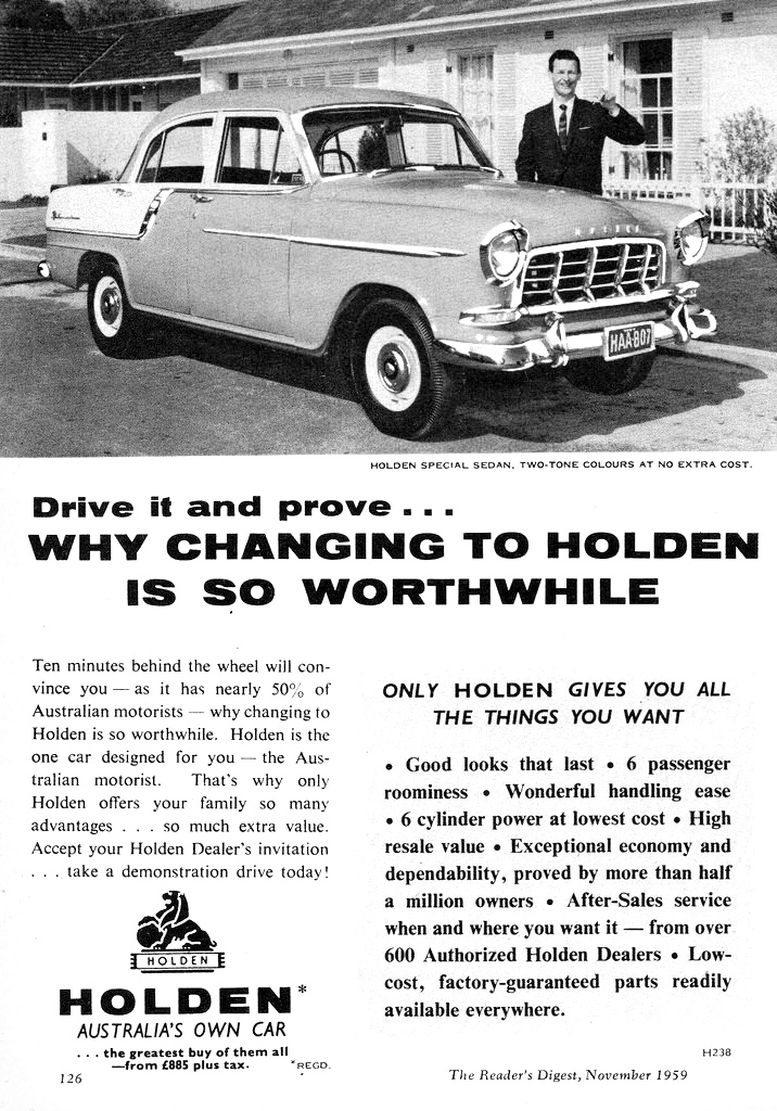 1959 Australian Automotive Advertising
